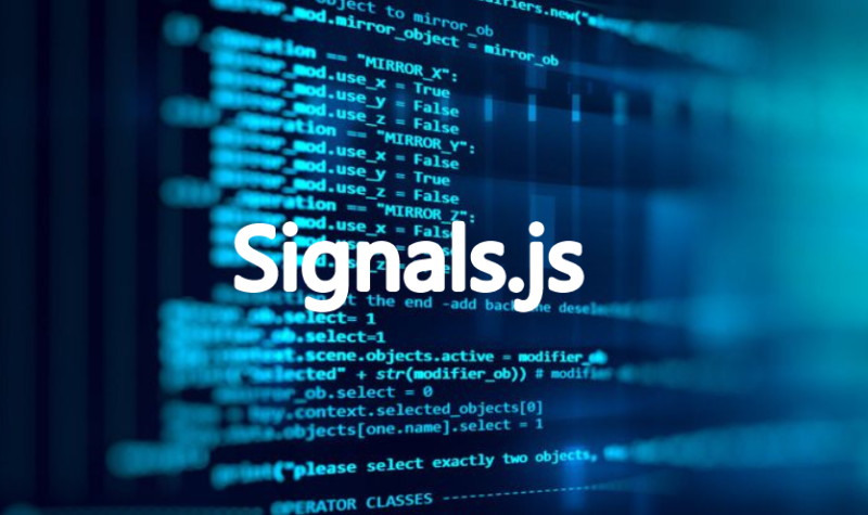 signals.js 用于在JavaScript中的软件组件之间定义和触发基于事件的消息的库