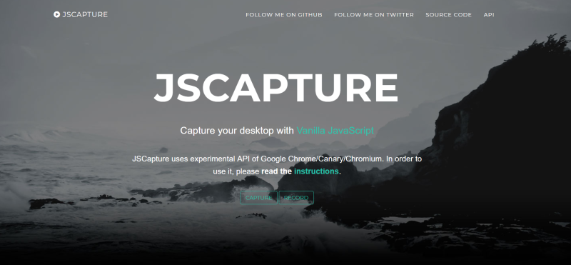 jscapture.js 一款纯js实现屏幕截图和屏幕录制的js插件