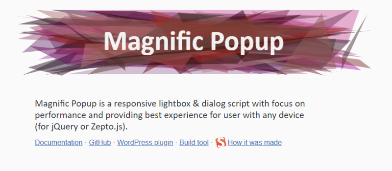 magnific-popup.min.js 是一个响应式弹出层和对话框插件