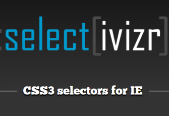 selectivizr-min.js 让ie9以下支持css3特性的js插件