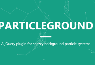 particleground.js 超酷的jquery 粒子特效，鼠标跟随特效插件