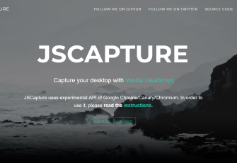 jscapture.js 一款纯js实现屏幕截图和屏幕录制的js插件