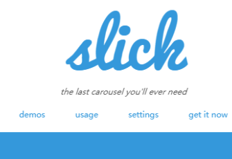 slick.js 自适应 支持手机端滑动的幻灯片插件
